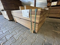 Ca. 120x guyana ipé kopse veer en groef (buitenparket), 21x145mm, lengte 125cm - afbeelding 2 van  3