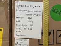 Ca. 120x spot light ar111 10w 3000k cri >90 lemnis lighting - afbeelding 2 van  3