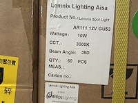 Ca. 120x spot light ar111 10w 3000k cri >90 lemnis lighting - afbeelding 2 van  3