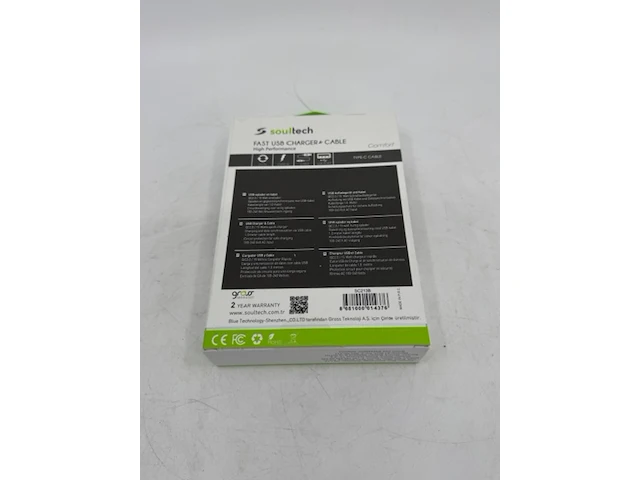 Ca. 120x usb snel lader met usb-c laadsnoer soultech, sc213b - afbeelding 2 van  5