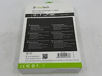 Ca. 120x usb snel lader met usb-c laadsnoer soultech, sc213b - afbeelding 2 van  5