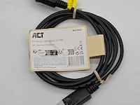 Ca. 1250x display port kabels, act, ak3980 dp male 2.00m - afbeelding 1 van  5