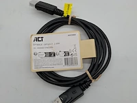 Ca. 1250x partij display port kabels, act, ak3980 dp male 2.00m - afbeelding 1 van  5