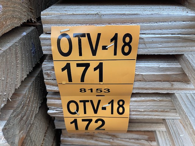 Ca. 126x douglas veer en groef, 18x145mm, lengte 400cm - afbeelding 4 van  4