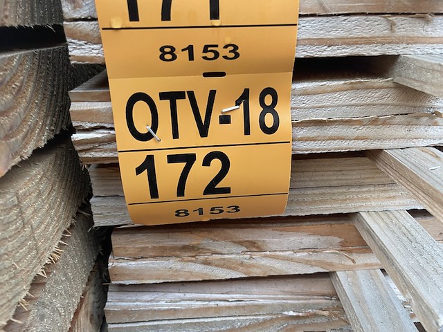 Ca. 126x douglas veer en groef, 18x145mm, lengte 400cm - afbeelding 4 van  4