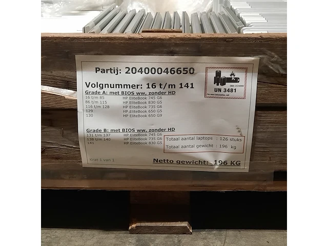 Ca. 126x laptop, hp, o.a. elitebook 745 g6 - afbeelding 3 van  11