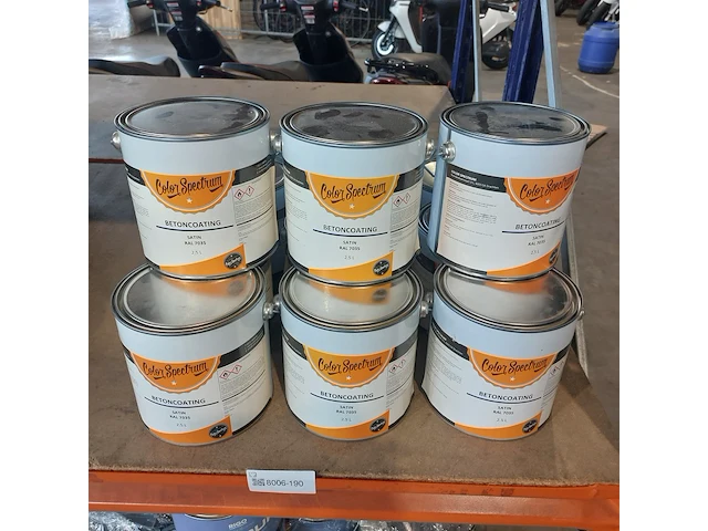 Ca. 12x beton coating , color spectrum - afbeelding 3 van  4
