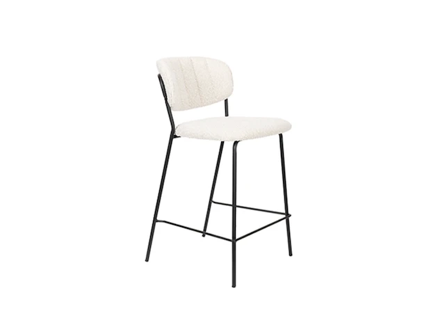 Ca. 12x counter stool jolien – black/bouclé, van harte - afbeelding 2 van  6