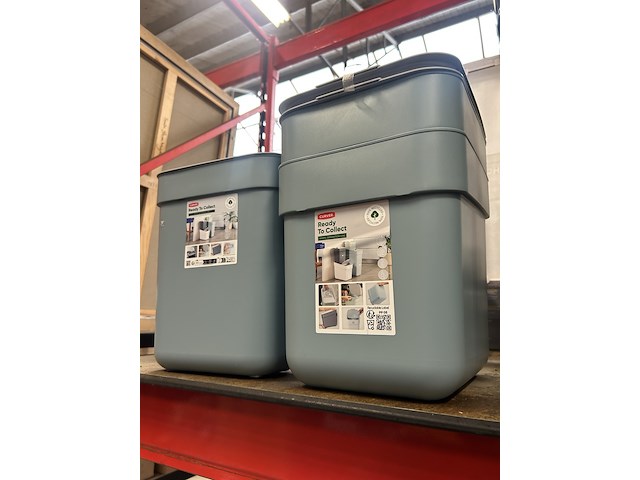 Ca. 12x curver afvalbakken, opbergers en wasmanden curver - afbeelding 5 van  6