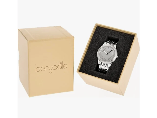 Ca. 12x dameshorloge metalen schakelband kwartsuurwerk berydale, bd702-1 - afbeelding 1 van  3