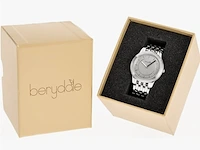 Ca. 12x dameshorloge metalen schakelband kwartsuurwerk berydale, bd702-1 - afbeelding 1 van  3