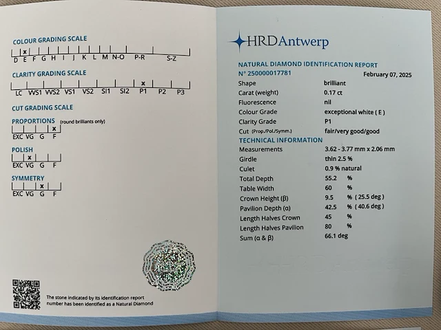 Ca. 12x diamant - totaal samen 1.40 karaat ( hrd gecertificeerd ) - afbeelding 22 van  30