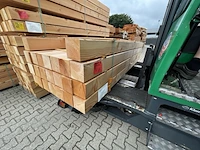 Ca. 12x douglas balken geschaafd, 140x140mm, lengte 300cm - afbeelding 2 van  3
