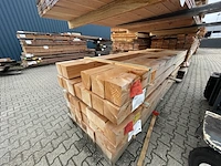 Ca. 12x douglas balken geschaafd, 140x140mm, lengte 300cm - afbeelding 2 van  3