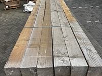 Ca. 12x douglas paal | fijnbezaagd , 15 x 15 x 400 cm - afbeelding 1 van  3
