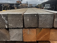 Ca. 12x douglas paal | fijnbezaagd , 15 x 15 x 400 cm - afbeelding 2 van  3