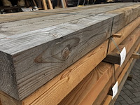 Ca. 12x douglas paal | fijnbezaagd , 15 x 15 x 400 cm - afbeelding 3 van  3