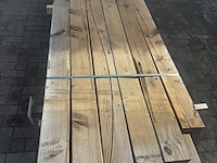 Ca. 12x douglas palen | geschaafd , 14 x 14 x 250 cm - afbeelding 1 van  2