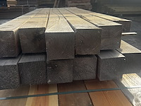 Ca. 12x douglas palen | geschaafd , 14 x 14 x 250 cm - afbeelding 2 van  2