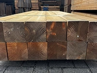 Ca. 12x douglas palen geschaafd / verlijmd, 14x14x240cm - afbeelding 2 van  3