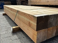 Ca. 12x douglas palen geschaafd / verlijmd, 14x14x240cm - afbeelding 3 van  3