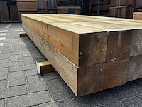 Ca. 12x douglas palen geschaafd / verlijmd, 14x14x240cm - afbeelding 3 van  3