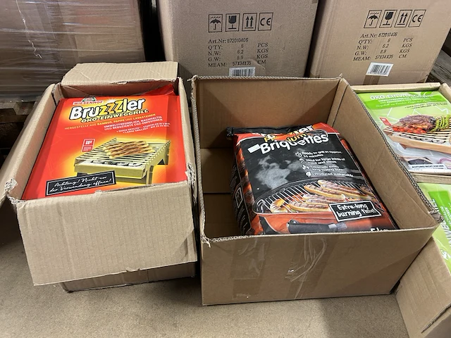 Ca. 12x eco wegwerpbarbecue, 1x verpakking briketten - afbeelding 2 van  7