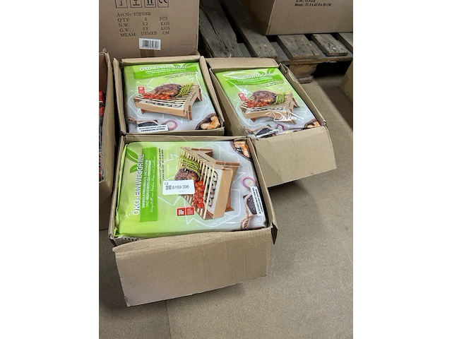 Ca. 12x eco wegwerpbarbecue, 1x verpakking briketten - afbeelding 3 van  7