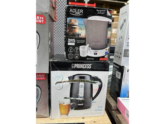 Ca. 12x huishoudelijke apparaten w.o. grill, waterkoker, w.o. princess, tristar - afbeelding 4 van  7