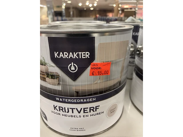 Ca. 12x krijtverf 2,5 ltr taupe/beige /grijs - afbeelding 2 van  4