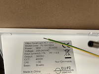 Ca. 12x led panel light 36w 4000k 1200x300 mm ellipz lighting - afbeelding 2 van  3