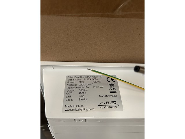 Ca. 12x led panel light 36w 4000k 1200x300 mm ellipz lighting - afbeelding 2 van  3