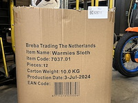 Ca. 12x magnetron knuffel warmies, sloth - afbeelding 2 van  6