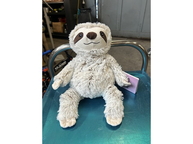 Ca. 12x magnetron knuffel warmies, sloth - afbeelding 3 van  6