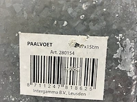 Ca. 12x paalvoetten 5x5 en 7x7 cm - afbeelding 3 van  3