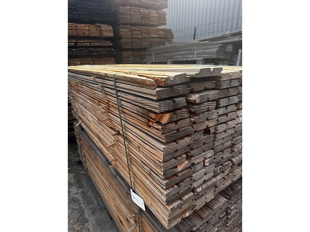 Ca. 130x douglas rhombus profiel - enkelzijdig , 2,8 x 14 x 280 cm - werkende breedte 13 cm - afbeelding 3 van  3