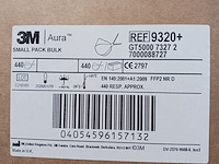 Ca. 1320x stofmasker | mondmasker | mondkapje, 3m, ffp2 3m aura 9320+ - afbeelding 4 van  4