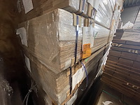 Ca. 132x guyana teak dekdelen gevingerlast, 21x90mm, lengte 400cm - afbeelding 4 van  4