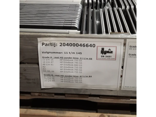 Ca. 135x laptop, hp, o.a elitebook 840 - afbeelding 15 van  16