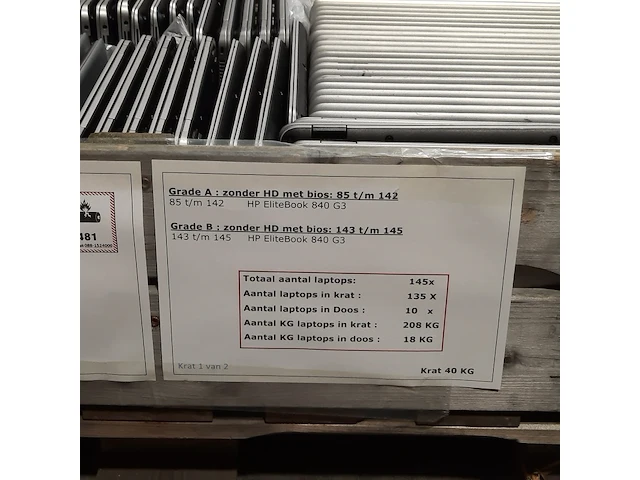 Ca. 135x laptop, hp, o.a elitebook 840 - afbeelding 16 van  16