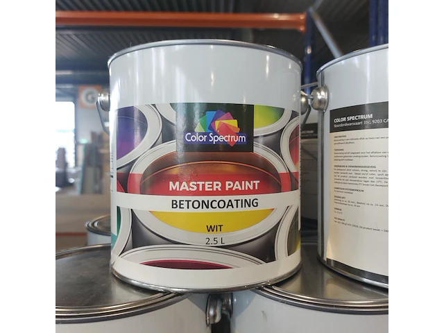 Ca. 13x beton coating ral 7035, color spectrum - afbeelding 4 van  4