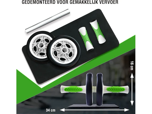 Ca. 13x buikspierroller inclusief kniemat ultrasport - afbeelding 3 van  5