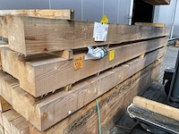 Ca. 13x douglas balken fijnbezaagd, 200x200mm, lengte 400cm - afbeelding 2 van  3