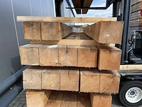 Ca. 13x douglas balken fijnbezaagd, 200x200mm, lengte 400cm - afbeelding 3 van  3