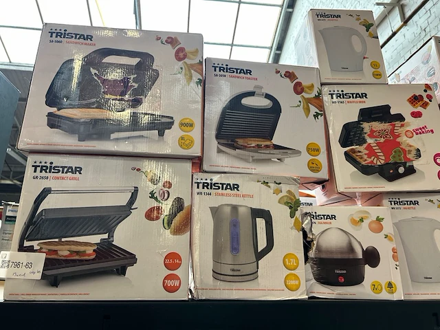 Ca. 13x huishoudelijke apparaten w.o. grill, waterkoker, tristar - afbeelding 2 van  6