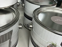 Ca. 13x krijtverf 2,5 ltr emmers kleur taupe en grijs - afbeelding 4 van  4