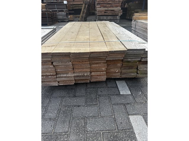 Ca. 140x douglas planken | fijnbezaagd | 2,2 x 15 x 180 cm - afbeelding 2 van  2