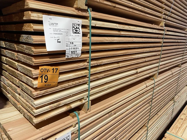 Ca. 140x douglas zweeds rabat, 21x190mm, lengte 500cm - afbeelding 4 van  4