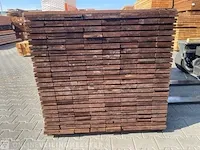 Ca. 140x grenen channelsiding bruin geïmpregneerd, 18x135mm, lengte 360cm - afbeelding 3 van  3