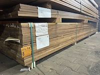 Ca. 140x guyana ipé planken geschaafd, 21x145mm, lengte 395cm - afbeelding 4 van  4
